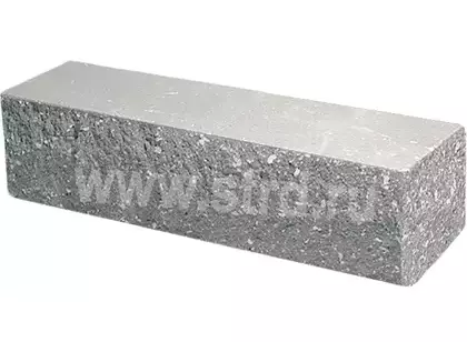 Кирпич облицовочный полнотелый угловой Серый колотый 225*60*65мм М250кг/см2 Судогодский