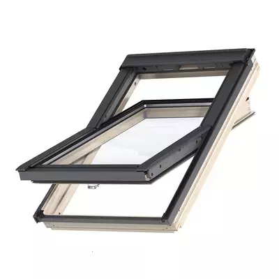 Окно мансардное дерево, лак ручка снизу Velux GLL MK08 1061B Дизайн WoodLine 78*140см