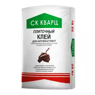 Клей СК Кварц Плиточный (НР) серый 25кг