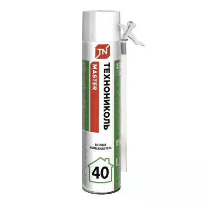 Пена ТехноНИКОЛЬ монтажная 40 Master бытовая (баллон) 1л