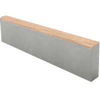 Камень бордюрный БР-100.20.8 Color Mix Прайд верхний прокрас на белом / сером цементе основа - серый цемент 1000*200*80мм BRAER